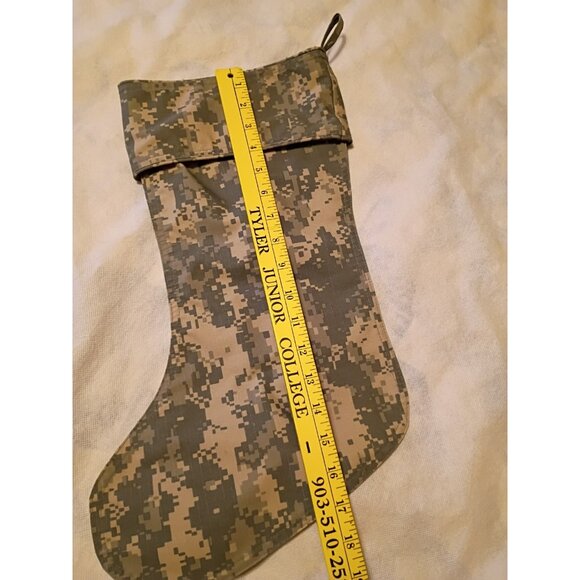 Vintage Military Camo Christmas Stocking Most Valuable Patriot MVP - Picture 6 of 6